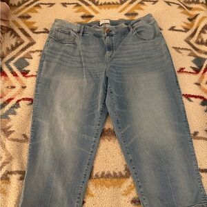 Lane Bryant Light Blue cropped jean